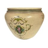 Antique Roseville Pottery Rosalie Creamware Jardiniere, 1910-1920- RARE FIND!