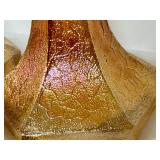 C4 - Vintage Imperial Glass Crackle Candlesticks Set