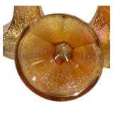 C4 - Vintage Imperial Glass Crackle Candlesticks Set