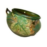 L1 - Roseville Bushberry Hanging Basket - 1941 Vintage Ceramic Planter