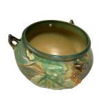 L1 - Roseville Bushberry Hanging Basket - 1941 Vintage Ceramic Planter