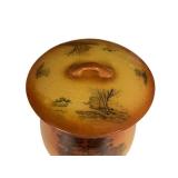 Antique Roseville Autumn Chamber Pot With Lid