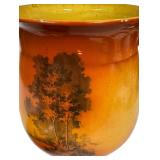 Antique Roseville Autumn Chamber Pot With Lid