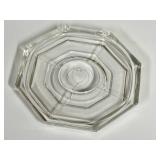 E4 - Vintage Italian Art Deco Glass Demitasse Cups & Saucers - Set of 4