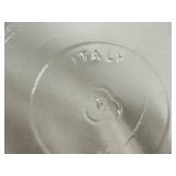 E4 - Vintage Italian Art Deco Glass Demitasse Cups & Saucers - Set of 4