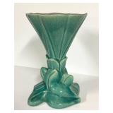 B1 - Vintage Gonder J-64 Pottery Vase - 10-Inch Teal Crackle Glaze USA