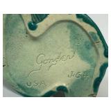 B1 - Vintage Gonder J-64 Pottery Vase - 10-Inch Teal Crackle Glaze USA