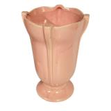 H5 - McCoy Pink 7.25-Inch Vase Pair - Vintage Made in USA