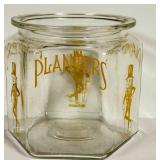 O1 - Planters Mr Peanut Glass Peanut Jar with Pencil Sharpener