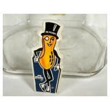 O1 - Planters Mr Peanut Glass Peanut Jar with Pencil Sharpener