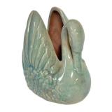 K4 - Pair of Vintage Gonder Pottery Swan Vases