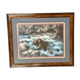 Bear Print in Frame - Vintage Artwork Print