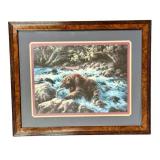 Bear Print in Frame - Vintage Artwork Print