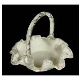 E4 - Vintage Fenton Silver Crest Basket