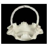 E4 - Vintage Fenton Silver Crest Basket