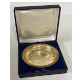 L4 - Val Hall Dedication 830 Sterling Silver Plate 2.75 in Diameter May 26, 1983