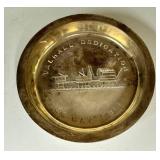 L4 - Val Hall Dedication 830 Sterling Silver Plate 2.75 in Diameter May 26, 1983