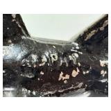 F2 - Barclay Pod Foot Cowboy Figure with Horse - Vintage Metal Toy,