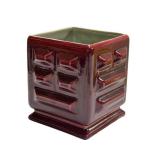 B3 - Red Wing Travertine Planter - Vintage