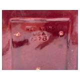 B3 - Red Wing Travertine Planter - Vintage