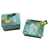 E4 - Roseville Wind Craft Cigarette Box & Ashtray - 240-T (1948 Vintage)