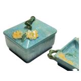 E4 - Roseville Wind Craft Cigarette Box & Ashtray - 240-T (1948 Vintage)