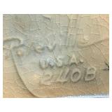 E4 - Roseville Wind Craft Cigarette Box & Ashtray - 240-T (1948 Vintage)