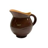 O1 - Vintage Roseville Mayfair Brown Pitcher - USA 1940