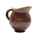 O1 - Vintage Roseville Mayfair Brown Pitcher - USA 1940