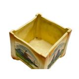 N3 - Roseville Donatella Square Planter, Antique Stoneware, Circa 1912