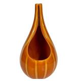 N3 - Hull Continental Persimmon Vase & Console Bowl - Crooksville OH