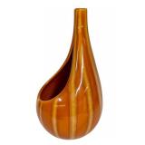 N3 - Hull Continental Persimmon Vase & Console Bowl - Crooksville OH