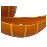 N3 - Hull Continental Persimmon Vase & Console Bowl - Crooksville OH