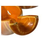 N3 - Hull Continental Persimmon Vase & Console Bowl - Crooksville OH