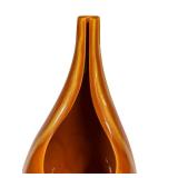 N3 - Hull Continental Persimmon Vase & Console Bowl - Crooksville OH