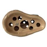 L1 - Vintage Roseville Carnelian I Forge Floral Frog - Rock-Shaped