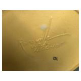 K3 - Vintage Roseville Freesia Console Bowl - Pair of 4.5in Candle Holders