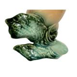 K3 - Hull Seashell with Fish - Vintage Ceramic Figurine