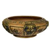 N3 - Vintage Roseville Florentine Bowl and Footed Compote