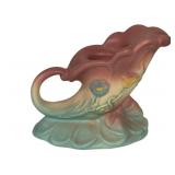 C3 - Vintage Hull Art Vintage Console Set - 14in Centerpiece Bowl with 2 Pedestals (B-16 3.5)