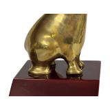 C4 - Pair of Vintage Art Deco Style Brass Bear Bookends
