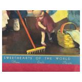 Dionne Quintuplets Framed Vintage Print