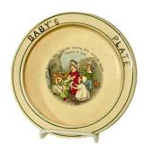 K4 - Antique Roseville Little Bo Peep Juvenile Plate