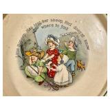 K4 - Antique Roseville Little Bo Peep Juvenile Plate