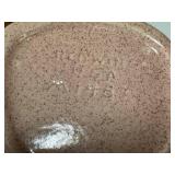 O2 - Vintage Red Wing Pottery Teardrop Ceramic Vase - Pink Speckled Glaze, Open-Side Design