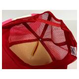 O1 - Bud Dry Pink Cap & Miller High Life Red Cap (Lot of 2)