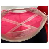 O1 - Bud Dry Pink Cap & Miller High Life Red Cap (Lot of 2)