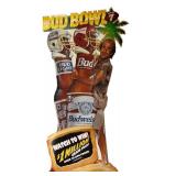 O1 - Budweiser Bud Bowl Standee - 69-Inch Tall by 35-Inch Wide
