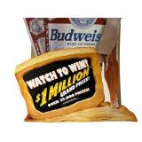 O1 - Budweiser Bud Bowl Standee - 69-Inch Tall by 35-Inch Wide