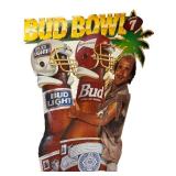 O1 - Budweiser Bud Bowl Standee - 69-Inch Tall by 35-Inch Wide